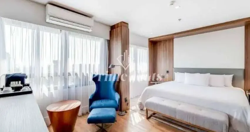 Flat disponível para venda no hotel paulista são paulo, com 30m², 1 dormitório e 1 vaga