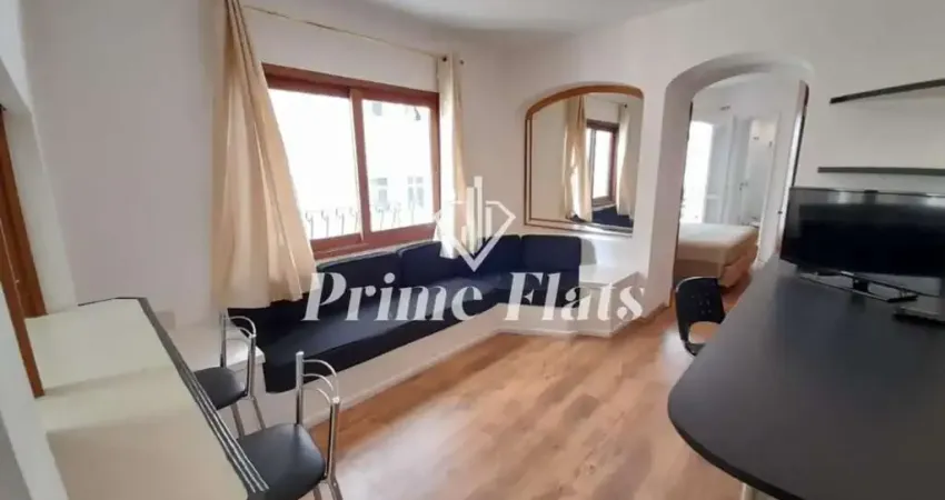 Flat disponível para locação no Mont Clair Flat Service, com 46m², 1 dormitório e 1 vaga