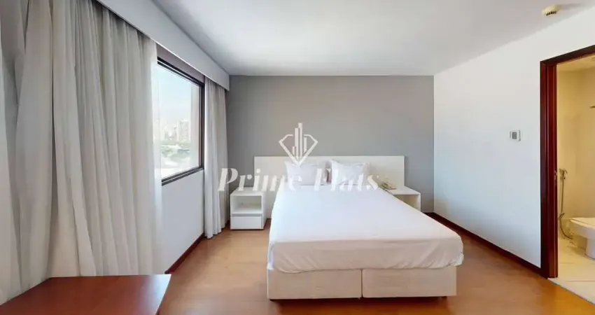 Flat disponível para locação no wyndham ibirapuera, com 27m², 1 dormitório e 1 vaga