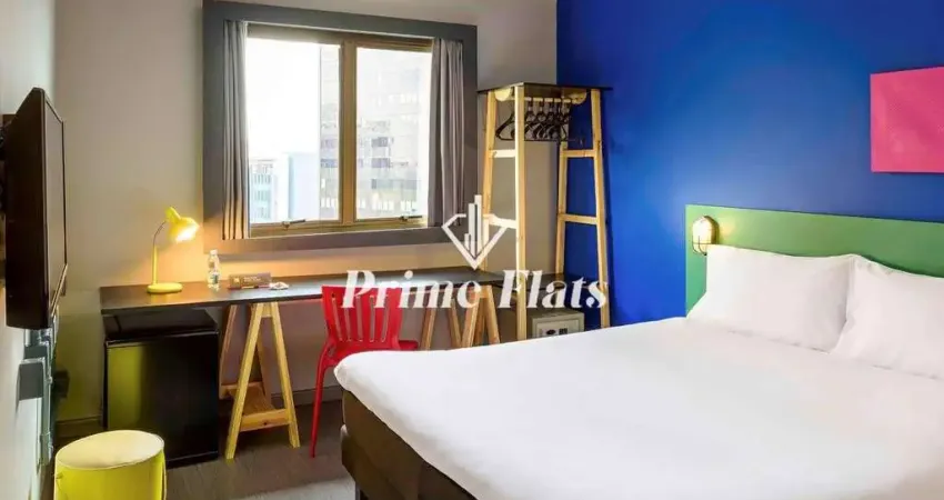 Flat disponível para venda no ibis styles sp faria lima, com 18m², 1 dormitório e 1 vaga de garagem