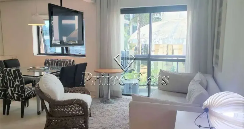 Flat disponível para venda no International Duplex Residence em Moema, com 70m², 2 dormitórios e 1 vaga