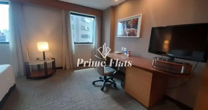 Flat disponível para locação no wyndham ibirapuera ii, com 45m², 2 dormitórios e 1 vaga