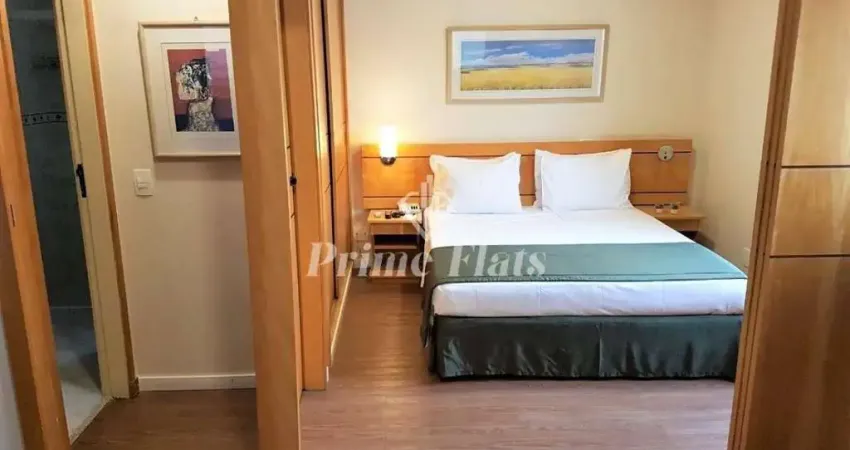 Flat disponível para venda no hotel hampton park, com 31m², 1 dormitório e 1 vaga