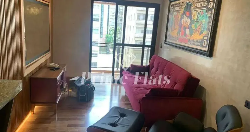 Flat disponível para venda no flat london residence service no jardim paulista, com 42m², 1 dormitório e 1 vaga de garagem