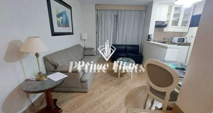 Flat disponível para venda no hotel paulista wall street, com 49m², 1 dormitório e 1 vaga de garagem