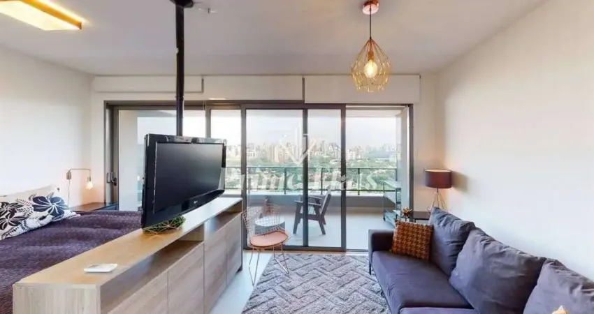 Flat disponível para locação no vhouse por jfl living, com 48m², 1 dormitório e 1 vaga