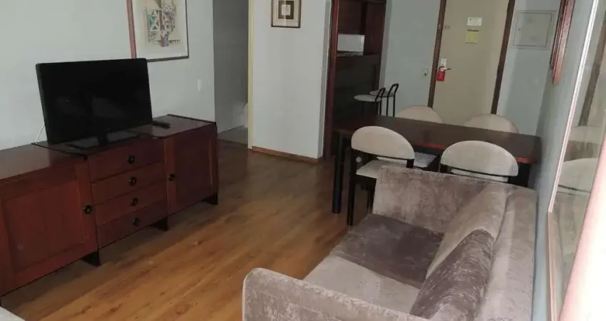 Flat disponível para venda no saint moritz flat service, com 48m², 1 dormitório e 1 vaga de garagem