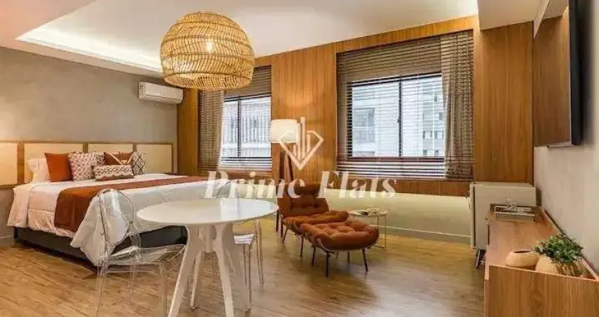 Flat disponível para locação no the world executive flat na vila olímpia, com 30m², 1 dormitório e 1 vaga