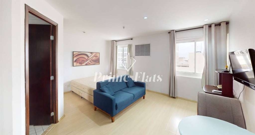 Flat disponível para locação no Transamérica Prime International Plaza no Jardim Paulista, com 29m², 1 dormitório e 1 vaga