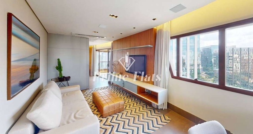 Flat disponível para locação no Cyrela by Pininfarina no Itaim Bibi, com 96m², 1 dormitório e 4 vagas