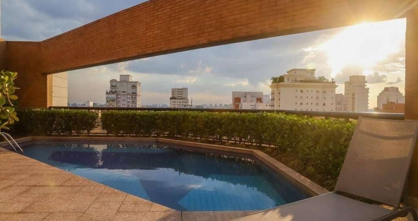 Flat disponível para locação no Hotel Hampton Park, com 31m², 1 dormitório e 1 vaga