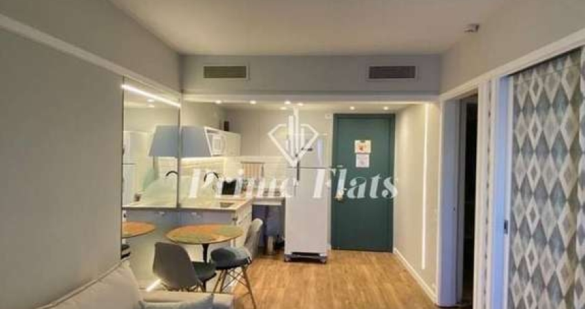 Flat disponível para locação no Ninety Hotel, com 33m², 1 dormitório e 1 vaga