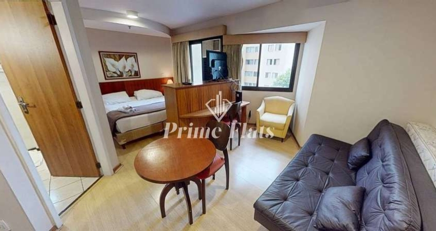 Flat disponível para venda no Hotel Premium Flats Berrini no Brooklin, com 33m², 1 dormitório e 1 vaga