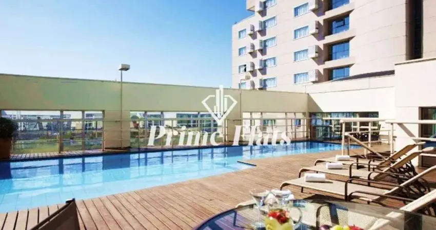 Flat disponível para venda no quality suites alphaville, com 34m², 1 dormitório e 1 vaga