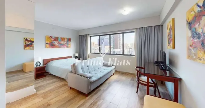 Flat disponível para locação no Meliá Ibirapuera, com 26m², 1 dormitório e 1 vaga