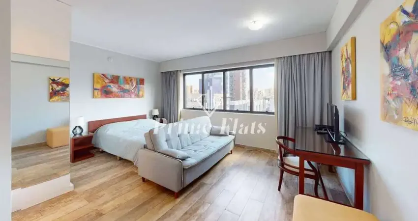 Flat disponível para locação no meliá ibirapuera, com 26m², 1 dormitório e 1 vaga