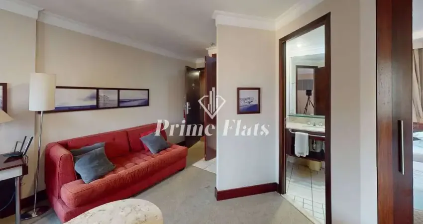 Flat disponível para locação no transamérica prime international plaza, com 29m², 1 dormitório e 1 vaga