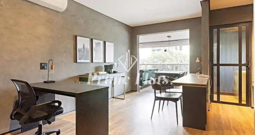 Flat disponível para locação no Horizonte JK Residencial na Vila Nova Conceição, com 62m², 1 dormitório e 1 vaga