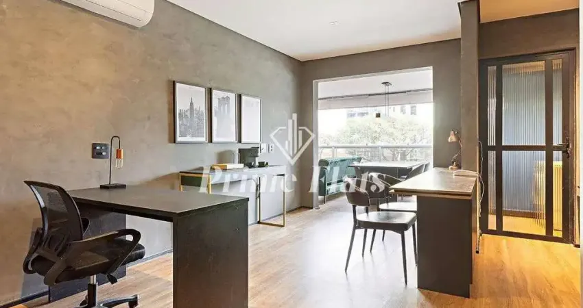 Flat disponível para locação no horizonte jk residencial na vila nova conceição, com 62m², 1 dormitório e 1 vaga