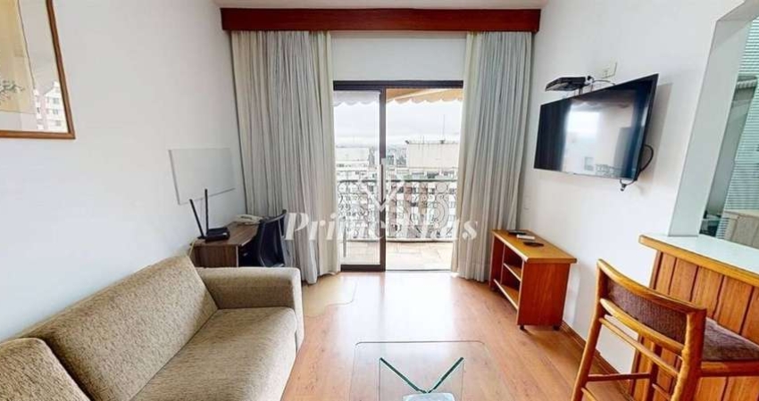 Flat disponível para locação no Les Jardins, com 45m², 1 dormitório e 1 vaga