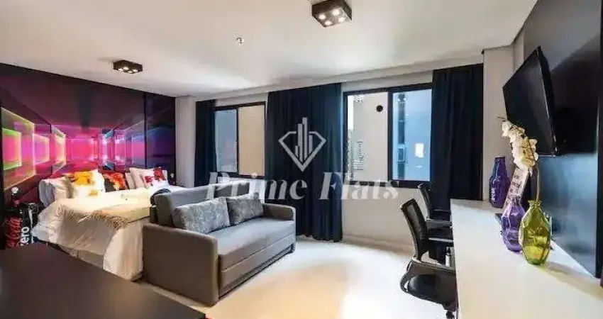 Flat disponível para locação no mercure são paulo moema times square hotel, com 29,40m², 1 dormitório e 1 vaga de garagem