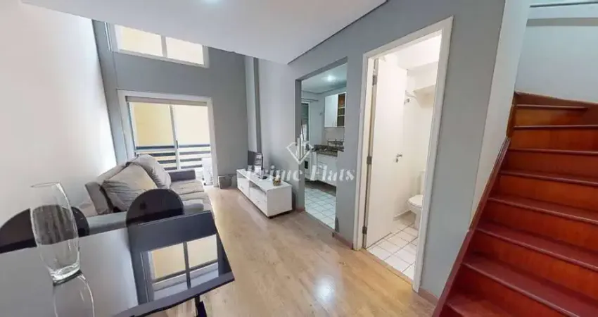 Flat disponível para locação no Duplex Life Moema, com 45m², 1 dormitório e 1 vaga de garagem