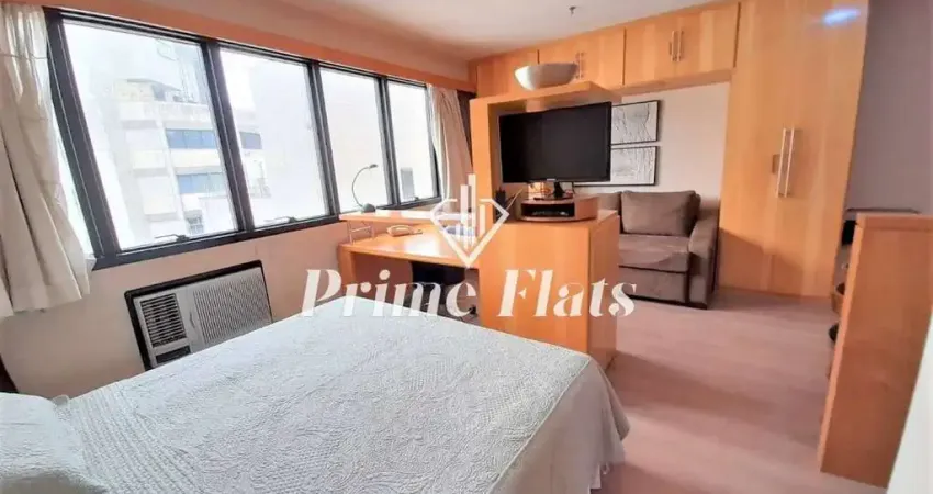 Flat disponível para locação no transamérica executive faria lima, com 29m², 1 dormitório e 1 vaga de garagem