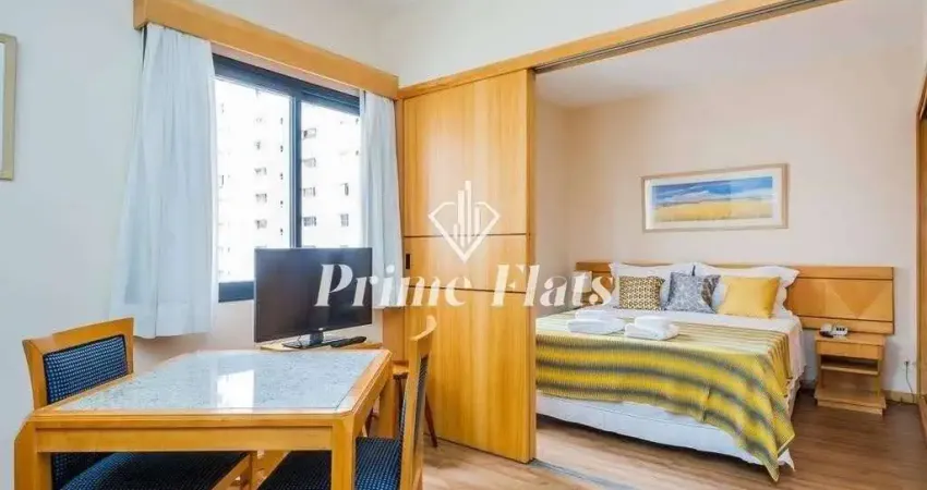 Flat disponível para venda no hotel hampton park no jardim paulista, com 31m², 1 dormitório e 1 vaga