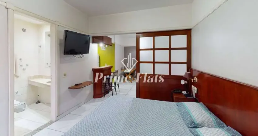 Flat disponível para venda no champs elysees, com 25m², 1 dormitório e 1 vaga