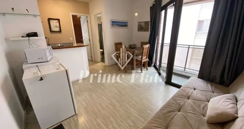 Flat disponível para locação no personal flat, com 40m², 1 dormitório e 1 vaga