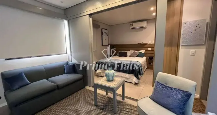 Flat disponível para locação no hotel hampton park, com 33m², 1 dormitório e 1 vaga de garagem