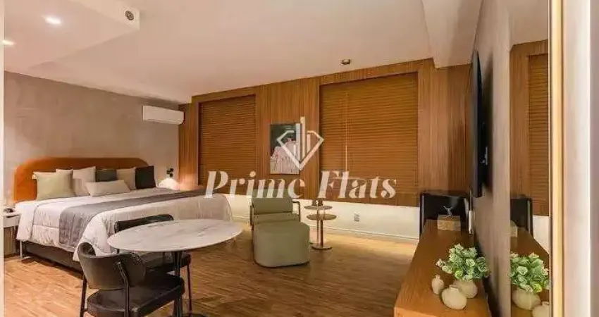Flat disponível para locação no the world executive flat na vila olímpia, com 30m², 1 dormitório e 1 vaga