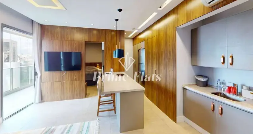 Flat disponível para locação no vhouse faria lima, com 92m², 2 dormitórios e 1 vaga
