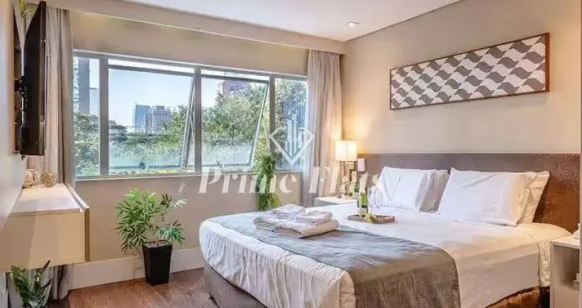 Apartamento disponível para venda no hotel transamérica berrini, com 35m², 1 dormitório e 1 vaga de garagem