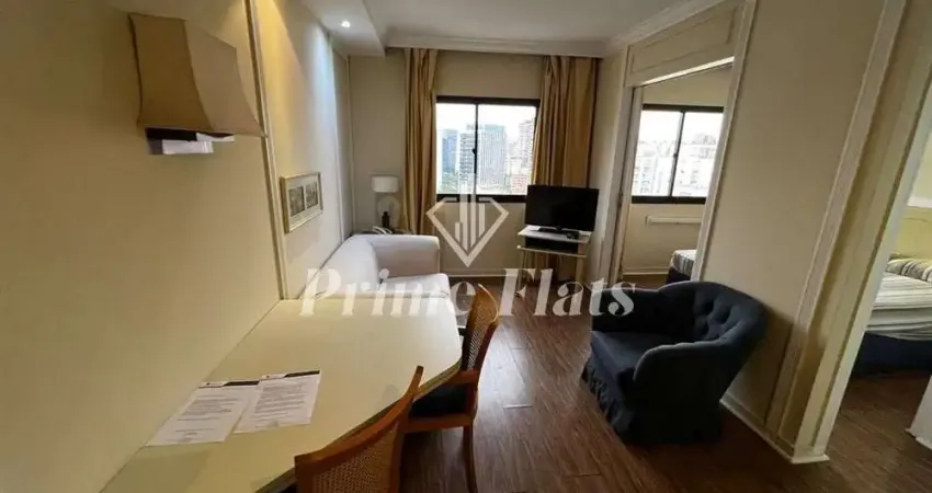 Flat disponível para locação no the world executive flat na vila olímpia, com 30m², 1 dormitório e 1 vaga de garagem