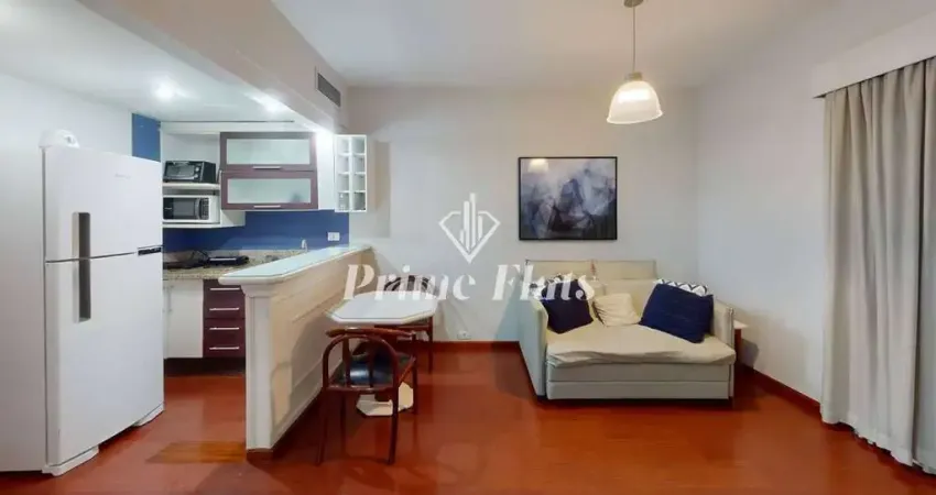 Flat disponível para locação no Ninety Hotel, com 33m², 1 dormitório e 1 vaga de garagem