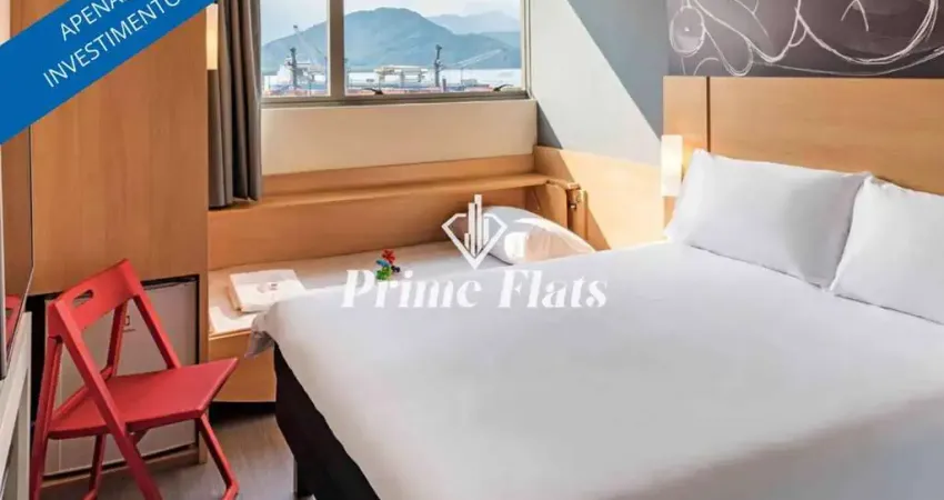 Flat disponível para venda no íbis santos valongo, com 18m², 1 dormitório e 1 vaga