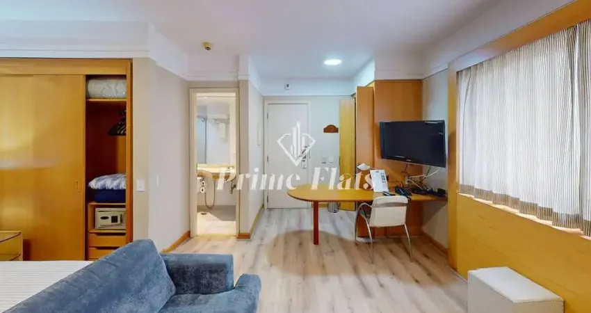 Apartamento disponível para venda no transamérica executive bela cintra no jardim paulista, com 30m², 1 dormitório e 1 vaga de garagem