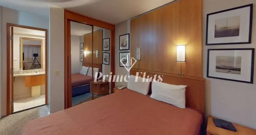 Flat disponível para locação no transamérica executive faria lima, com 29m², 1 dormitório e 1 vaga de garagem