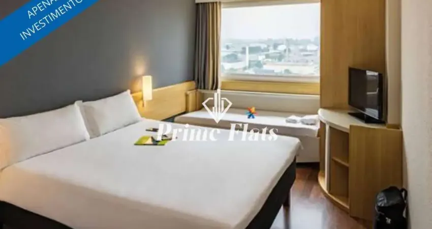 Flat disponível para venda no hotel íbis tamboré, com 19m², 1 dormitório e 1 vaga