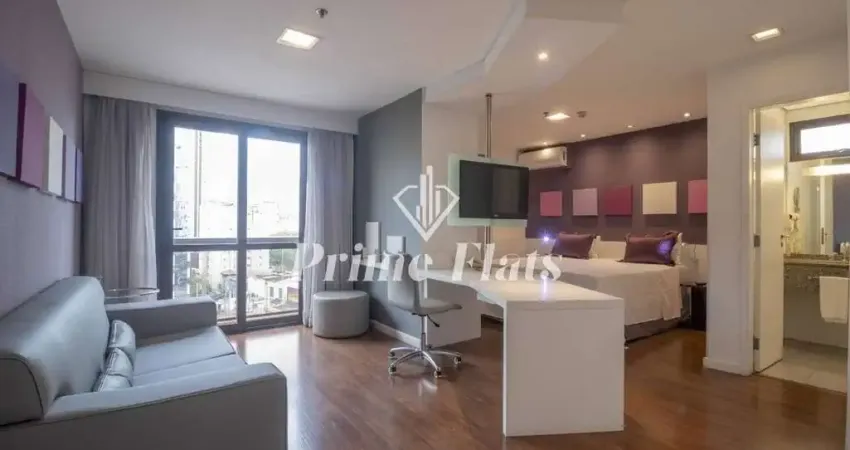 Flat disponível para locação no mercure paraíso hotel, com 33m², 1 dormitório e 1 vaga