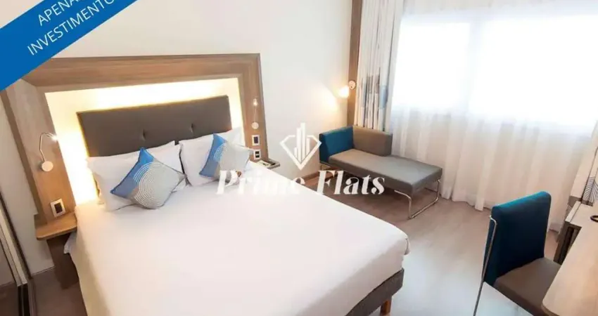 Flat disponível para venda no Novotel Santos Gonzaga, com 28m², 1 dormitório e 1 vaga