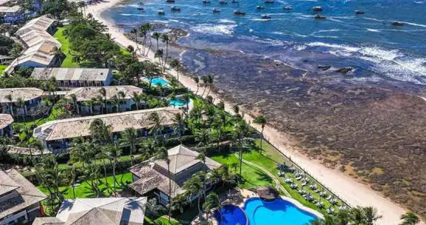 Apartamento térreo frente mar 3/4 alto padrão na vila de praia do forte