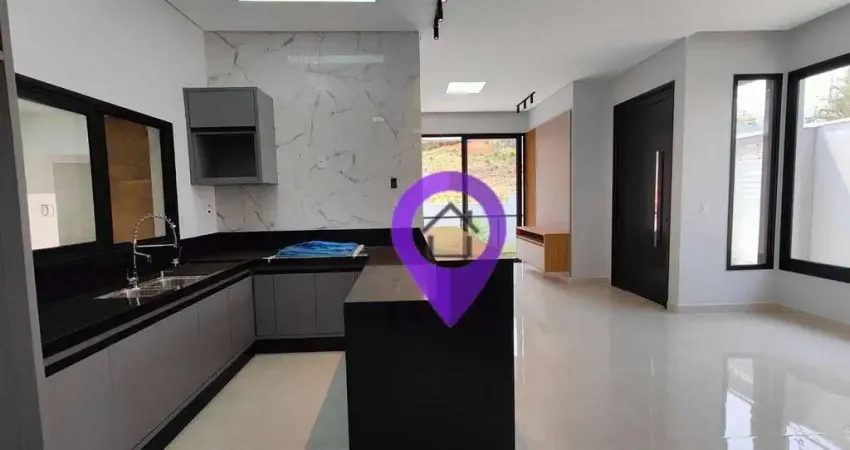 Casa de 168m² à venda no bairro Colinas de Santa Bárbara, Pouso Alegre. 3 dormitórios, 4 vagas e área de lazer completa.