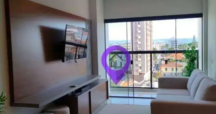Apartamento à venda no Scenarium, Centro de Pouso Alegre/MG. 55m², 1 dormitório, 1 vaga, varanda gourmet. Condomínio com piscina, cinema e gourmet