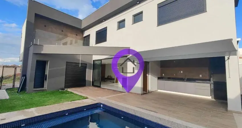 Casa com 4 dormitórios no Condomínio Las Palmas, 228m² construídos. Destaques: suíte máster com hidromassagem, piscina aquecida tecnologia sustentável