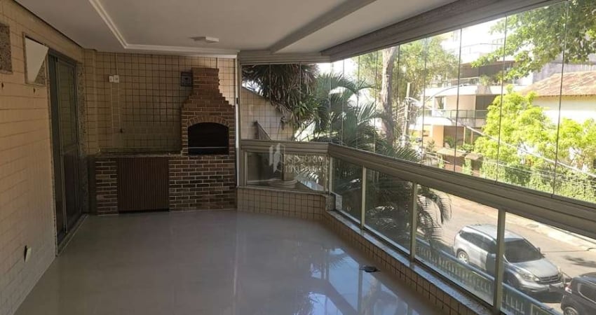 Apartamento no Recreio para locação na segunda quadra da praia, 125m², frente, 3 qtos, 2vgs