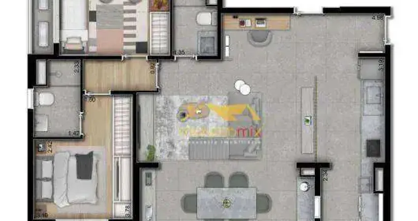 Apartamento com 3 dormitórios à venda, por R$ 997.050 - Butantã