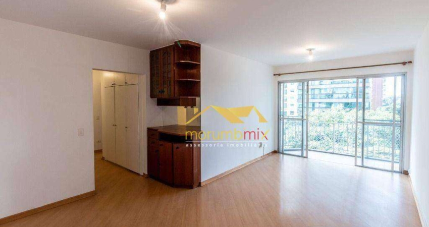 Apartamento com 3 dormitórios para alugar, 95 m² por R$ 6.684,62/mês - Campo Belo - São Paulo/SP
