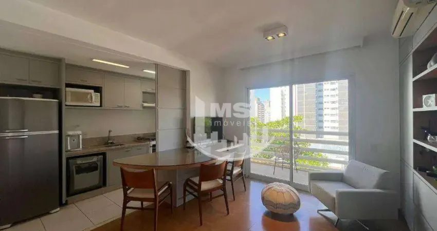 Apartamento com 1 dormitório para alugar, 51 m² por r$ 5.050,00/mês - cambuí - campinas/sp